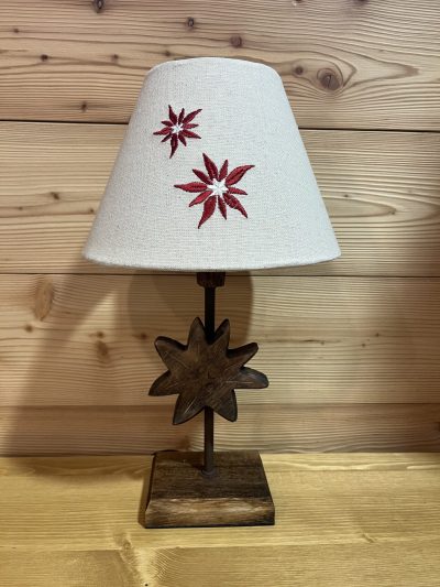Lampe esprit montagne Edelweiss