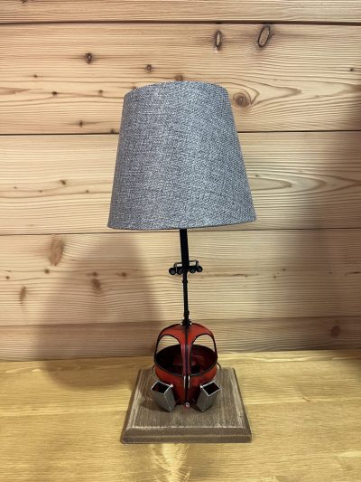 Lampe télécabine rouge