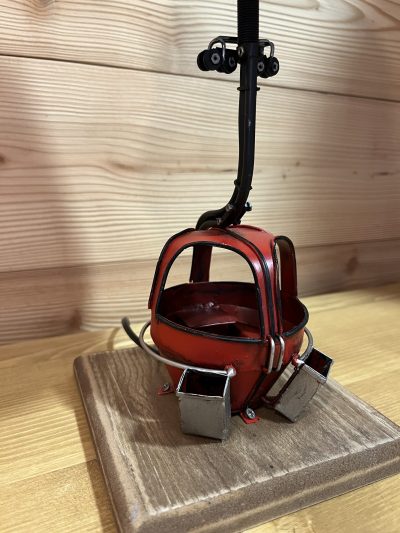 Lampe télécabine rouge – Image 2